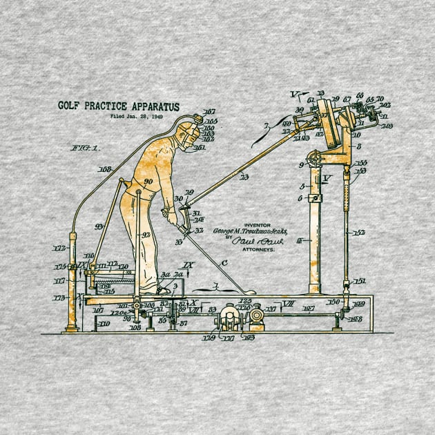 Golfing Practice - Patent Design by The Blue Box